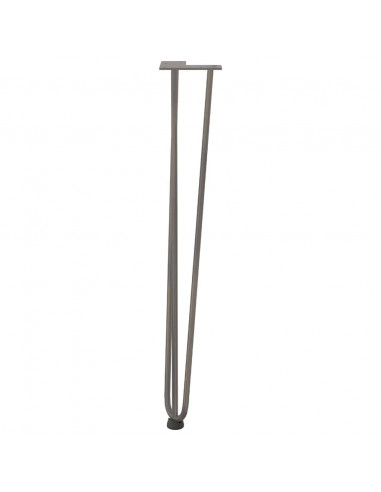 Gambe Tavolo a Forcina 4 pz 72 cm Acciaio Massiccio