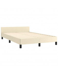 Giroletto senza Materasso Crema 120x190 cm Similpelle 2