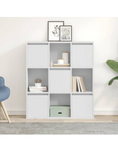 Libreria Bianca 89x24x101,5 cm in Legno Multistrato 2