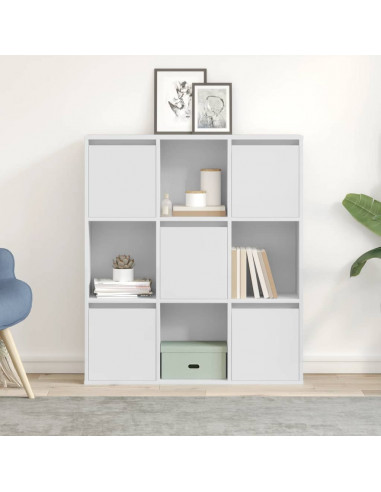 Libreria Bianca 89x24x101,5 cm in Legno Multistrato