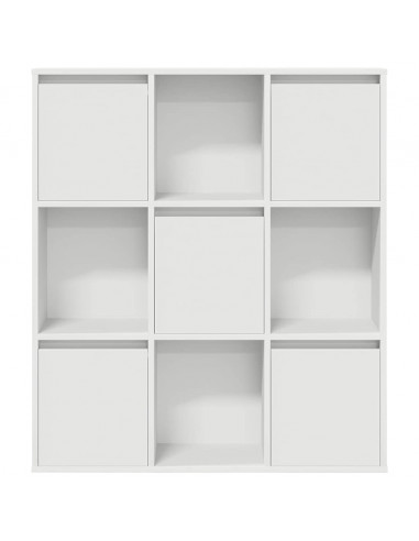 Libreria Bianca 89x24x101,5 cm in Legno Multistrato