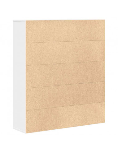 Libreria Bianca 89x24x101,5 cm in Legno Multistrato