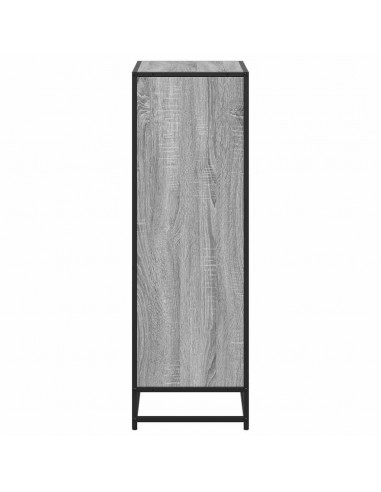 Libreria Grigio Sonoma 60x35x107,5 cm in Legno Multistrato