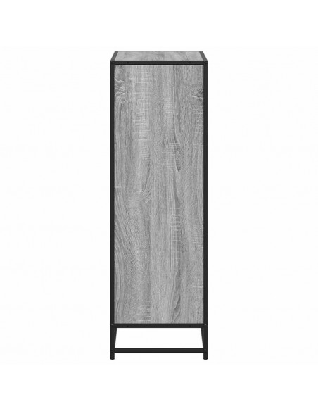 Libreria Grigio Sonoma 60x35x107,5 cm in Legno Multistrato