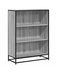 Libreria Grigio Sonoma 80,5x35x107,5 cm in Legno Multistrato