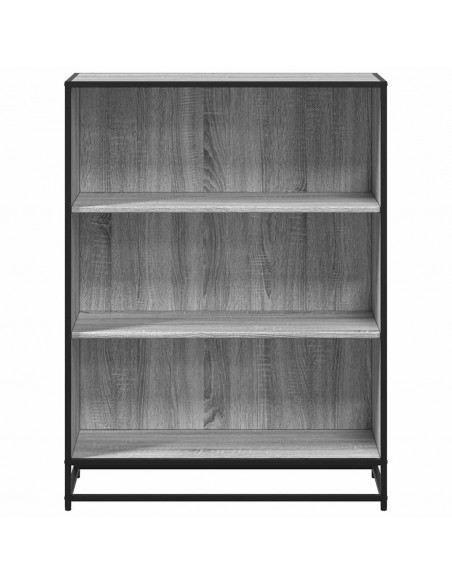 Libreria Grigio Sonoma 80,5x35x107,5 cm in Legno Multistrato