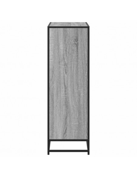 Libreria Grigio Sonoma 80,5x35x107,5 cm in Legno Multistrato