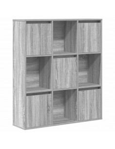 Libreria Grigio Sonoma 89x24x101,5 cm in Legno Multistrato