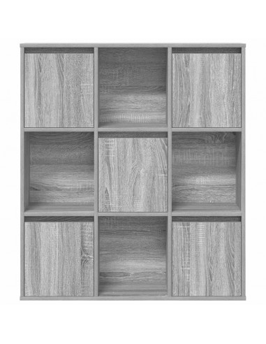 Libreria Grigio Sonoma 89x24x101,5 cm in Legno Multistrato