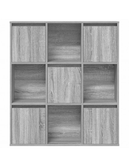 Libreria Grigio Sonoma 89x24x101,5 cm in Legno Multistrato