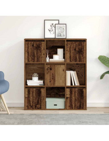 Libreria Legno Vecchio 89x24x101,5 cm in Legno Multistrato