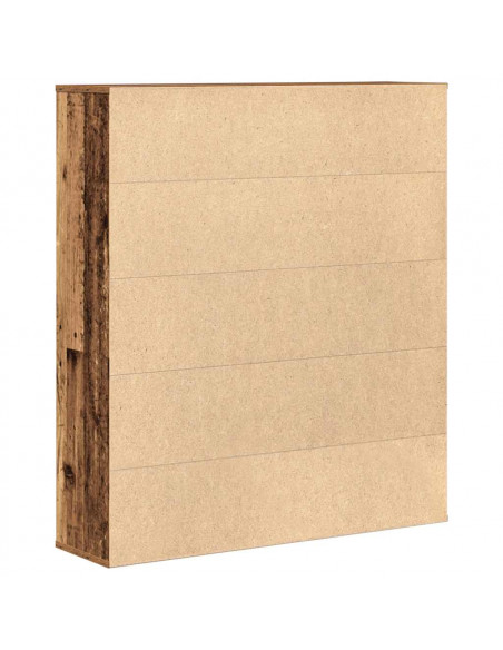 Libreria Legno Vecchio 89x24x101,5 cm in Legno Multistrato