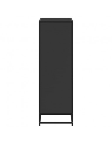 Libreria Nera 60x35x107,5 cm in Legno Multistrato