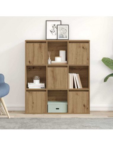 Libreria Rovere Artigianale 89x24x101,5 cm in Legno Multistrato