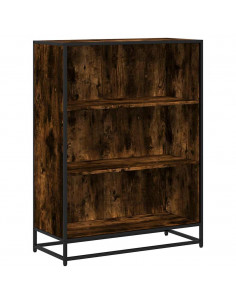 Libreria Rovere Fumo 80,5x35x107,5 cm in Legno Multistrato