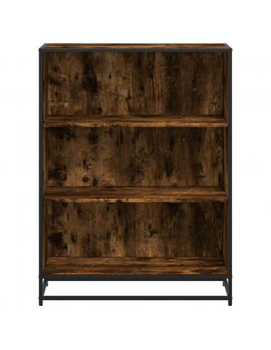Libreria Rovere Fumo 80,5x35x107,5 cm in Legno Multistrato