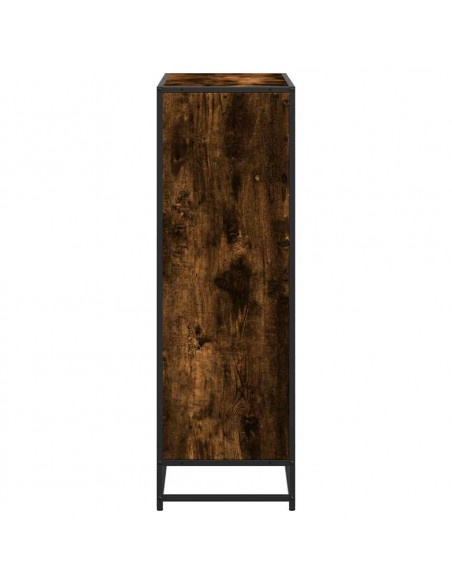 Libreria Rovere Fumo 80,5x35x107,5 cm in Legno Multistrato
