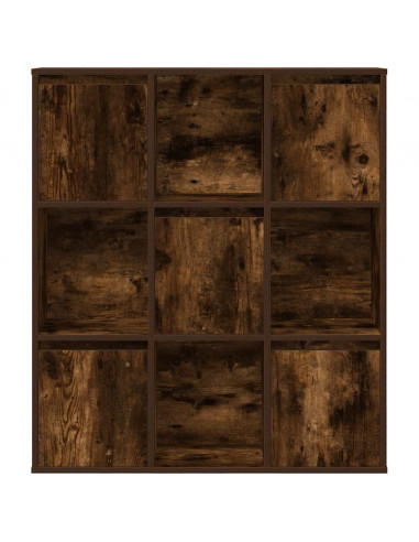 Libreria Rovere Fumo 89x24x101,5 cm in Legno Multistrato