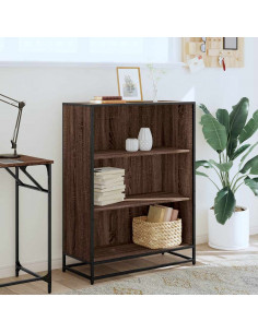 Libreria Rovere Marrone 80,5x35x107,5 cm in Legno Multistrato 2