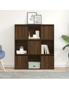 Libreria Rovere Marrone 89x24x101,5 cm in Legno Multistrato 2