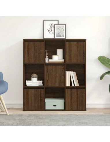 Libreria Rovere Marrone 89x24x101,5 cm in Legno Multistrato