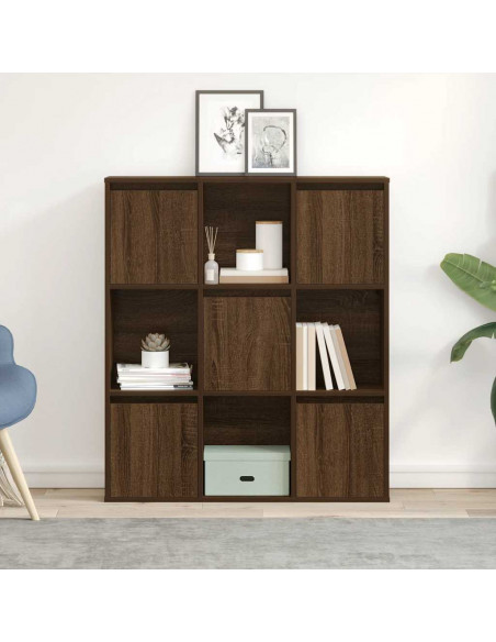 Libreria Rovere Marrone 89x24x101,5 cm in Legno Multistrato