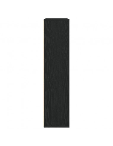 Libreria Rovere Nero 89x24x101,5 cm in Legno Multistrato