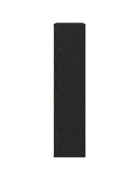 Libreria Rovere Nero 89x24x101,5 cm in Legno Multistrato