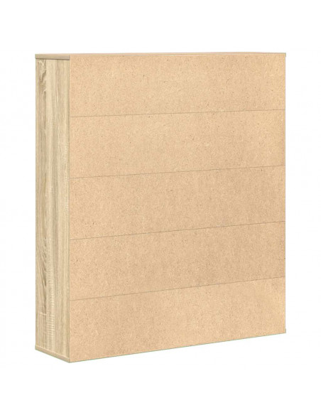 Libreria Rovere Sonoma 89x24x101,5 cm in Legno Multistrato