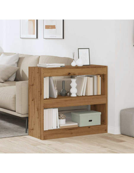 Libreria/Divisorio in Rovere Artigianale 80x30x72 cm