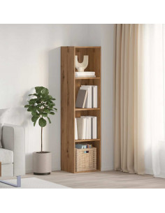 Libreria/Mobile TV Rovere Artigianale 36x30x143 cm Truciolato 2