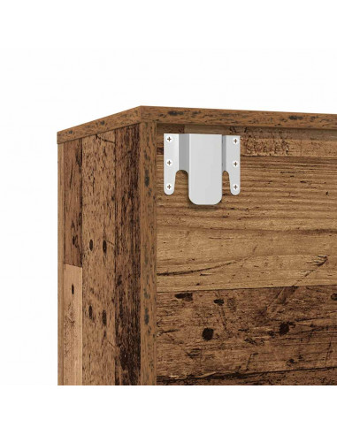 Librerie 3 pz Legno Antico in Legno Multistrato