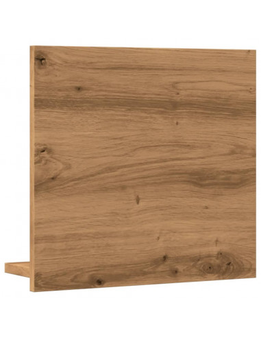 Mobile Bagno Specchio Rovere Artigianale 40x11x37 cm Truciolato