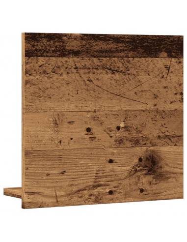 Mobile da Bagno con Specchio Legno Antico 40x11x37cm Truciolato