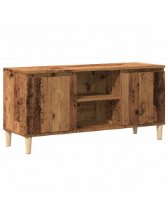 Mobile Porta TV Legno Antico 102x35x50 cm in Legno Multistrato