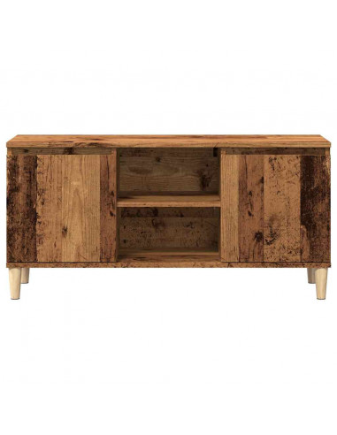 Mobile Porta TV Legno Antico 102x35x50 cm in Legno Multistrato