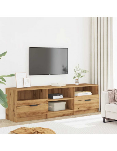 Mobile Porta TV Rovere Artigianale 150x33,5x45 cm in Truciolato