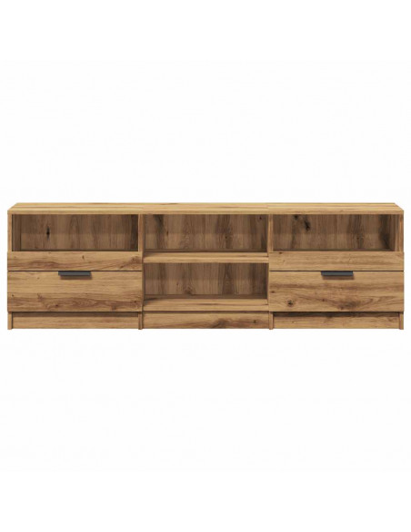 Mobile Porta TV Rovere Artigianale 150x33,5x45 cm in Truciolato