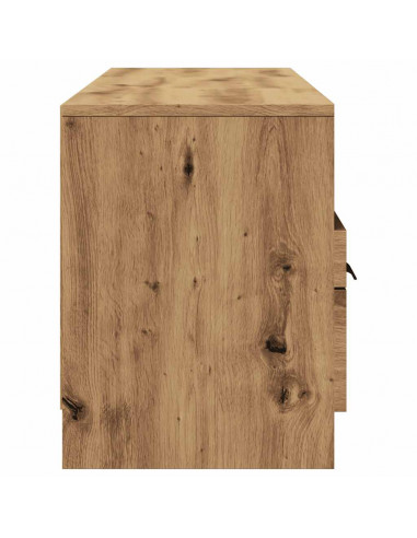 Mobile Porta TV Rovere Artigianale 150x33,5x45 cm in Truciolato