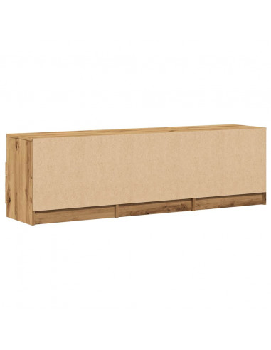 Mobile Porta TV Rovere Artigianale 150x33,5x45 cm in Truciolato