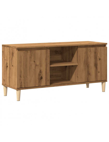 Mobile TV Rovere Artigianale 102x35x50 cm in Legno Multistrato