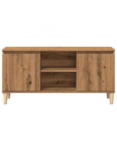 Mobile TV Rovere Artigianale 102x35x50 cm in Legno Multistrato