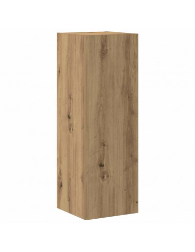 Mobili TV a Parete 3 pz Rovere Artigianale in Legno Multistrato