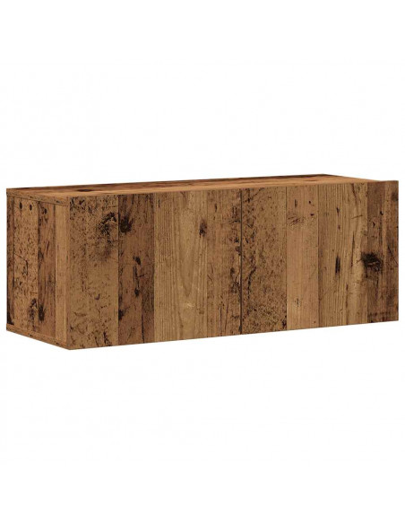Mobili TV a Parete 4 pz Legno Antico in Legno Multistrato