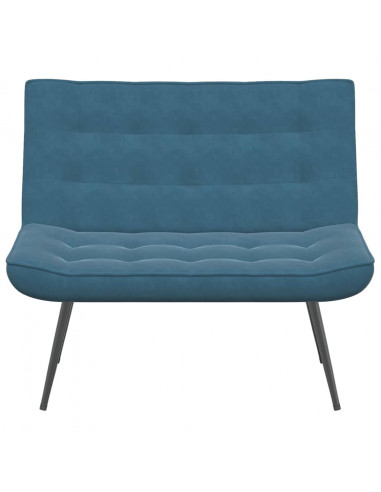 Panca Blu 110x74x84 cm in Velluto