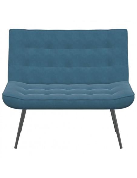 Panca Blu 110x74x84 cm in Velluto