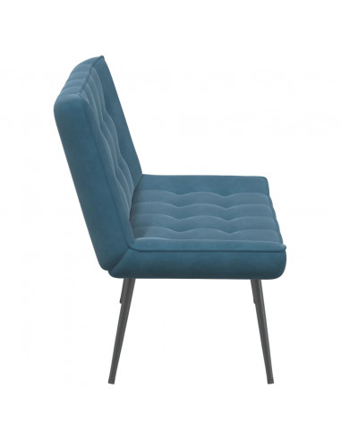 Panca Blu 110x74x84 cm in Velluto