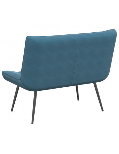 Panca Blu 110x74x84 cm in Velluto