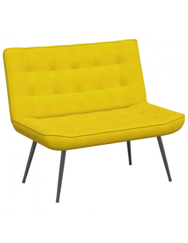 Panca Gialla 110x74x84 cm in Velluto