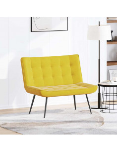 Panca Gialla 110x74x84 cm in Velluto 2